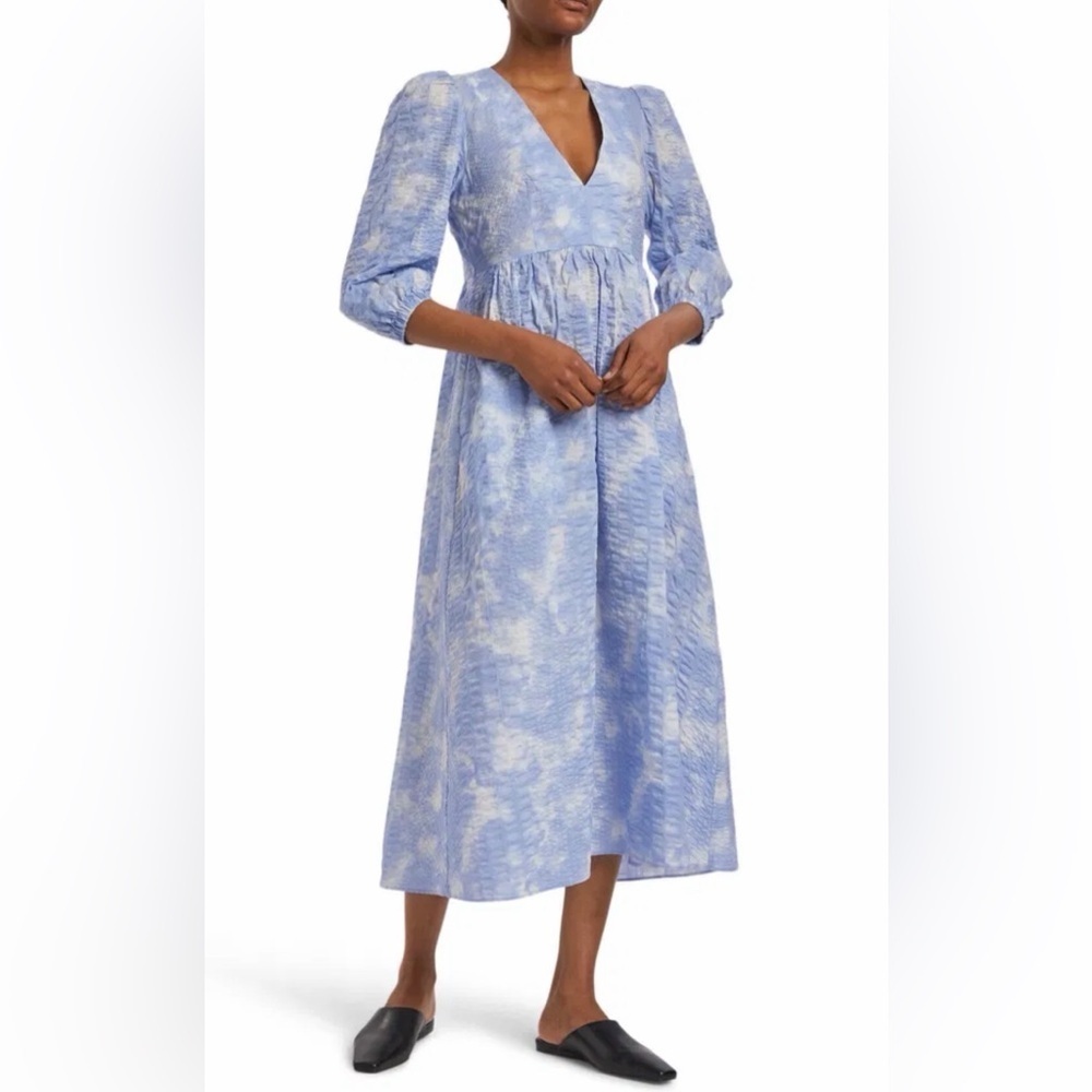 Baum und pferdgarten cotton sky blue midi dress NWT Size EU 36 US 6